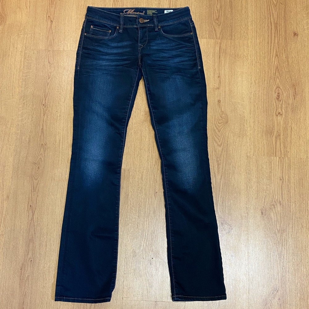 Mavi Bella Low-rise, skinny boot-cut jeans